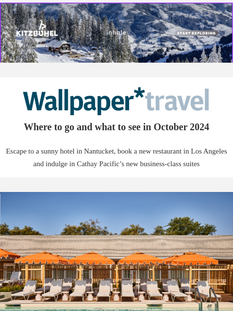 Discover the weekly Wallpaper* travel guide: where to go and what to see around the world ‌ ‌ ‌ ‌ ‌ ‌ ‌ ‌ ‌ ‌ ‌ ‌ ‌ Wallpaper* Where to go and what to see in October 2024 Escape to a sunny hotel in