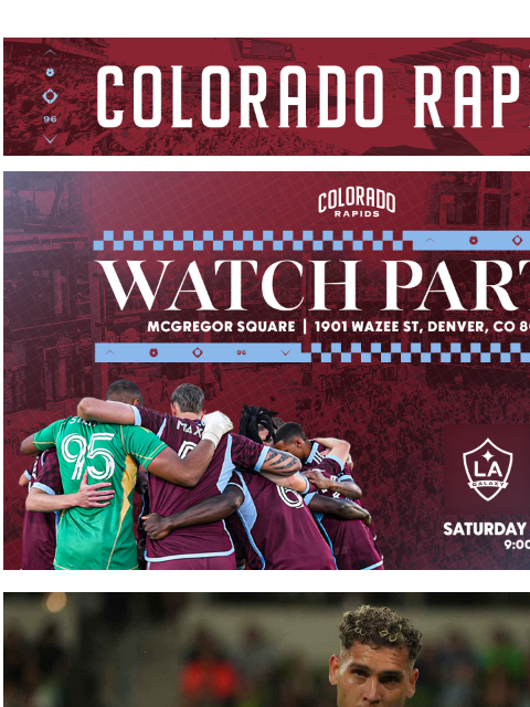 Kickoff at 9:00 PM MT CR_Header_600x100.jpg Watch Party Gameday Trailer Our Mailing Address is: 6000 Victory Way, Commerce City, CO 80022 Unsubscribe | Manage Preferences | Privacy Policy