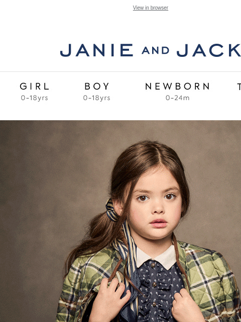 For up to 60% off so many styles. View in browser Stores Janie and Jack Girl Boy Newborn Tween Janie and Jack Girl Boy Newborn Tween Girl Boy Newborn Girl Newborn Boy Accessories Sale Gift Services