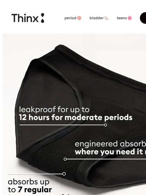 shethinx newsletter: Active teen? This one’s for them