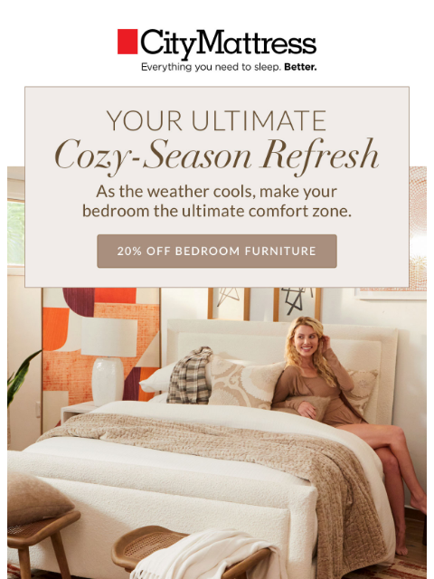 citymattress newsletter: Ali's Expert Picks for Cozy Season
