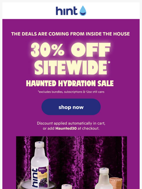 drinkhint newsletter: Supernatural savings inside π