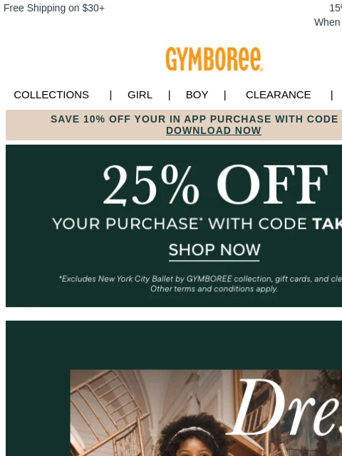 gymboree newsletter: 25% Off Our โจBestโจ Dresses