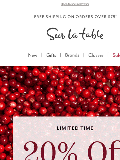surlatable newsletter: 20% Off? Thatβs Your Cue to Set the Tableπ―οΈ