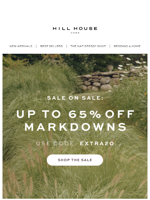 hillhousehome newsletter: UP TO 65% OFF