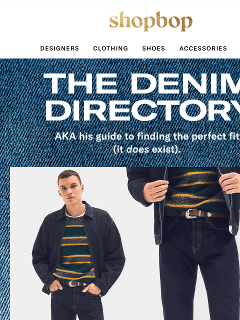 shopbop-mail newsletter: Find your fit: denim edition