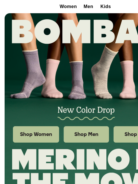 bombas newsletter: Dropping in Hot: New Merino Blend Sock Colors