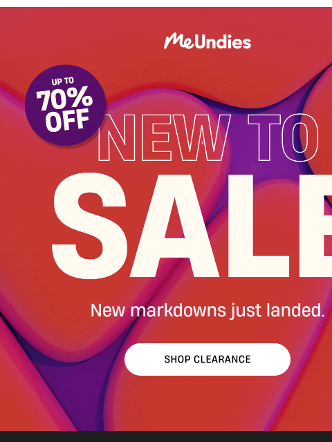 meundies newsletter: New markdowns just landed!