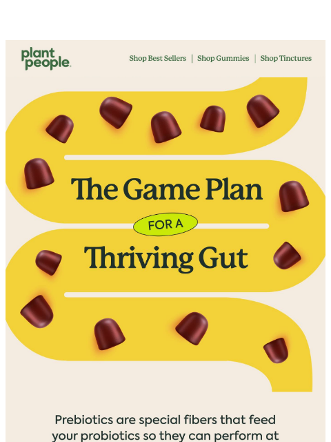 plantpeople newsletter: Pre-Game Your Probiotics⚡