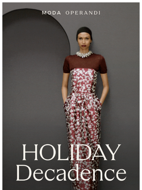 modaoperandi newsletter: Feeling festive?