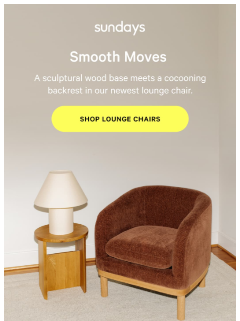 sundays-company newsletter: Your next comfortable seat