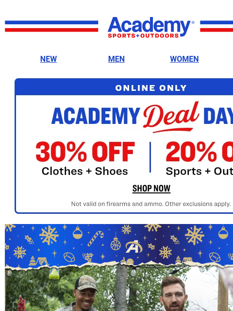 academy newsletter: Grab Your Gifts and SAVE! 30% or 20% Off Online