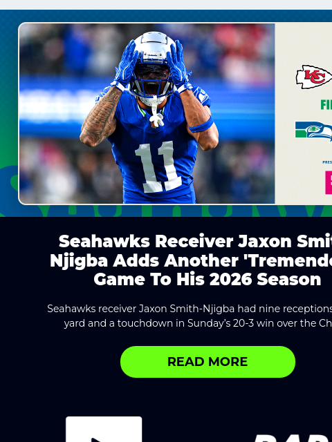 seahawksemail newsletter: JSN Has Another Tremendous Game in Week 7 Win
