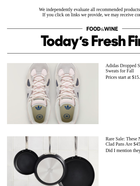 foodandwine newsletter: Rare Sale: These Non-Toxic and Nonstick All-Clad P...