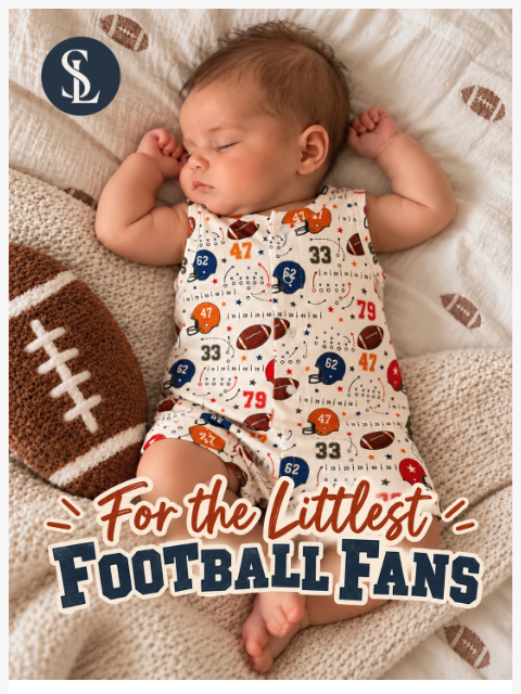 spearmintlove newsletter: For the Littlest Football Fans 🏈