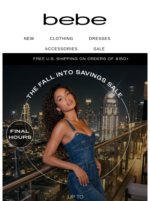 bebe newsletter: Final Hours: Up to 65% Off Sale Styles