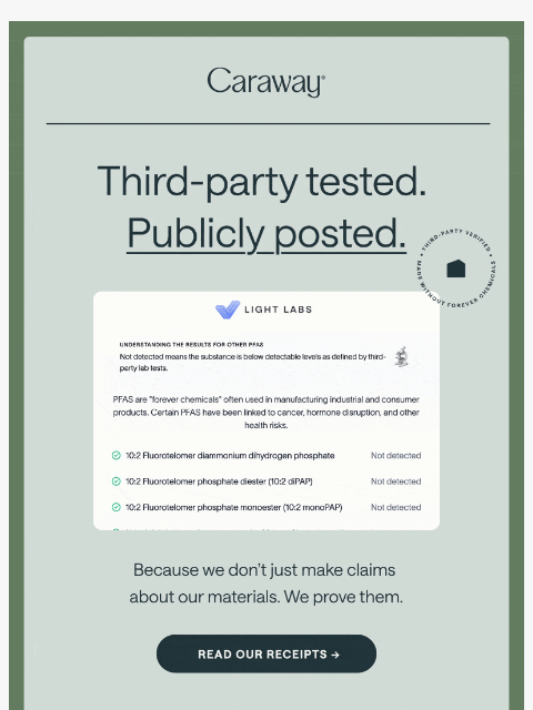 carawayhome newsletter: We Have Receipts 🧾