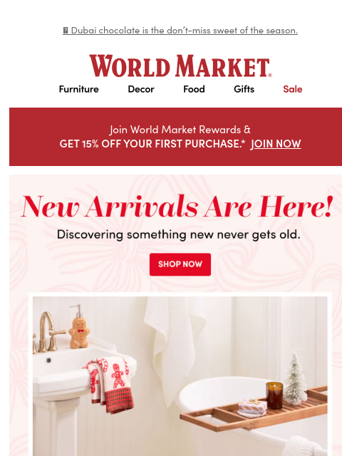 emailworldmarket newsletter: β¨βοΈ β¨ JUST LANDED: New arrivals.