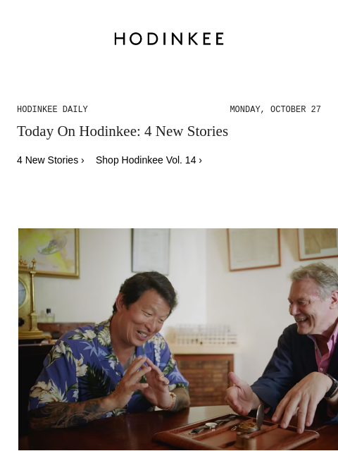 hodinkee newsletter: Hodinkee Daily | 10/27/2025