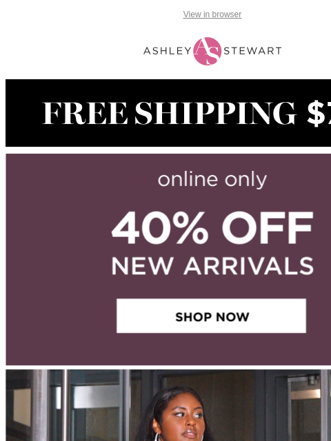 ashleystewart newsletter: 2οΈβ£ x the Denim π 2οΈβ£ x the fun π 40% OFF