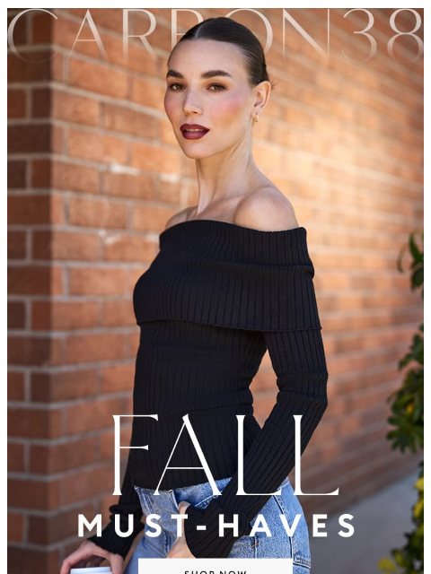 carbon38 newsletter: Our Fall Must-Haves 📝