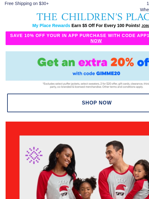 childrensplace newsletter: The Newest & Coziest PJ Picks 50-80% OFF