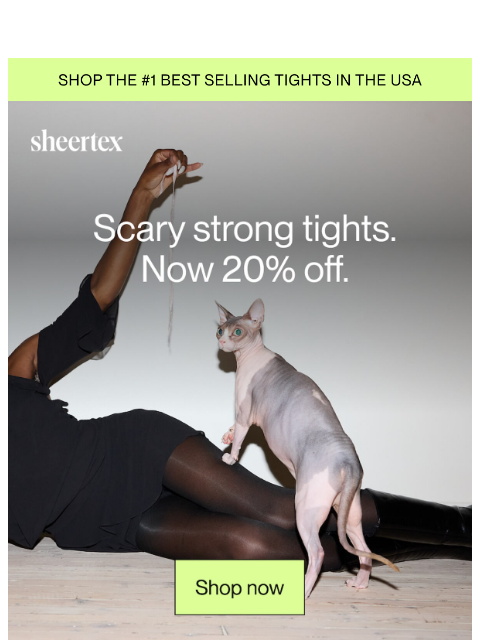 sheertex newsletter: 20% SITEWIDE