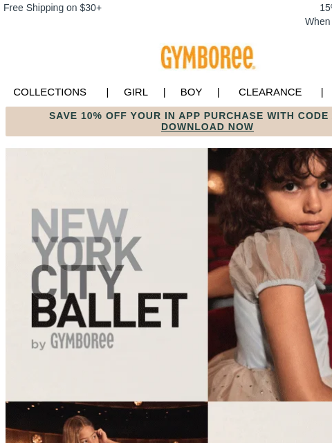 gymboree newsletter: Twirl This Way... Shop for the Ballet ๐ฉฐ