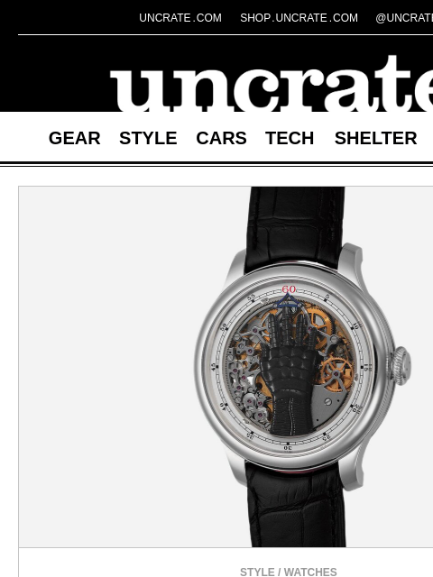 uncrate newsletter: Francis Ford Coppola's F.P. Journe FCC Prototype W...