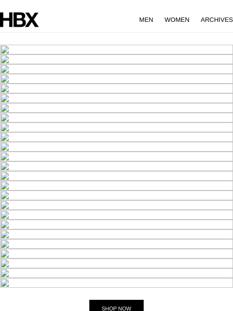 hbx newsletter: HBX Archives Preview: 28 Oct/9AM EST/9PM HKT Relea...