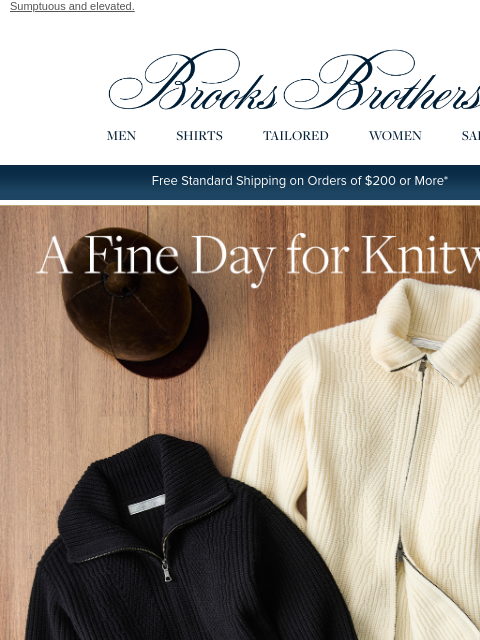 brooksbrothers newsletter: The sweaters of the season