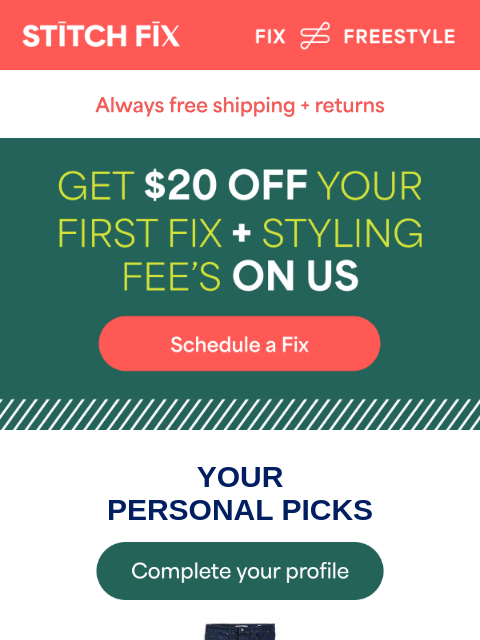 stitchfix newsletter: Style your way—EASY