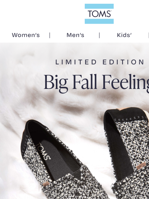 toms newsletter: EXCLUSIVE Alpargatas for Fall