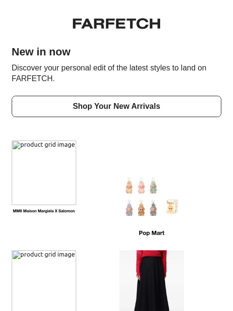 farfetch newsletter: New looks good on you