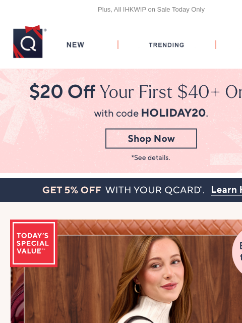 qvcemail newsletter: Take IHKWIP Along for the Fun + Get $20 Off