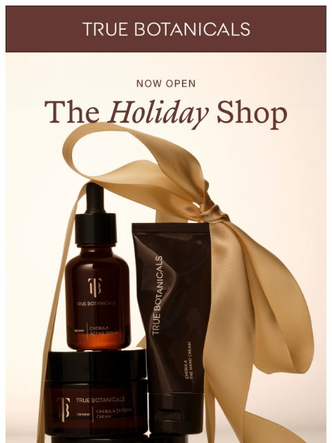 truebotanicals newsletter: Holiday Sets are Here