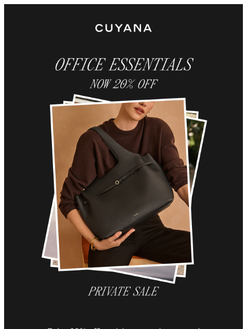 cuyana newsletter: Private Sale: Upgrade Your Work Wardrobe