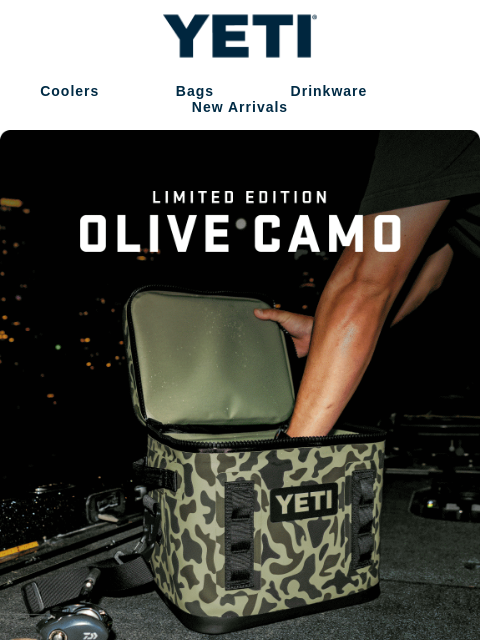 yeti newsletter: NEW: Olive Camo Is Here