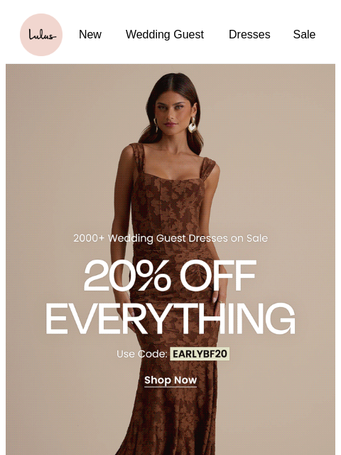 lulus newsletter: WEDDING GUEST DRESSES UNDER $50?!? 😱
