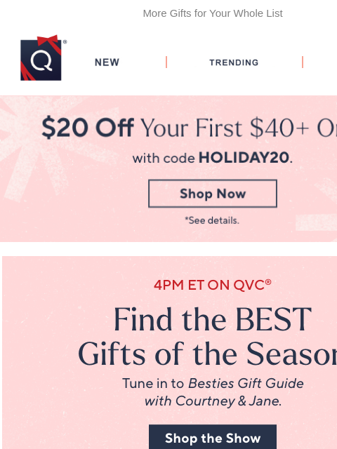 qvcemail newsletter: Gifting Has Never Been Easier