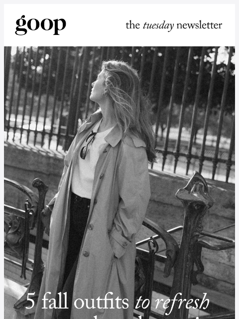 goop newsletter: the Tuesday newsletter