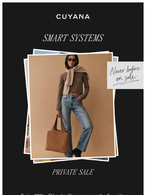 cuyana newsletter: Private Sale: System Totes and Accessories