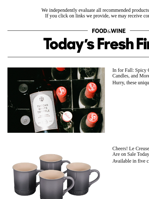 foodandwine newsletter: Cheers! Le Creuset's Iconic Stoneware Mugs Are on ...