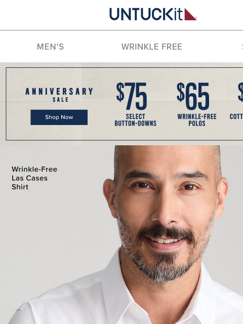 untuckit newsletter: Final Hours: Our Famous Button-downs Now $75 On Sa...