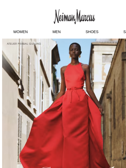 neimanmarcus newsletter: Black-tie looks that leave a lasting impression