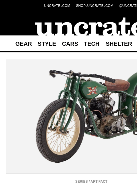 uncrate newsletter: Steve McQueen 1926 Excelsior Super X Flat Tracker ...