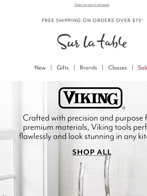 surlatable newsletter: Experience the Power of Precision with Viking