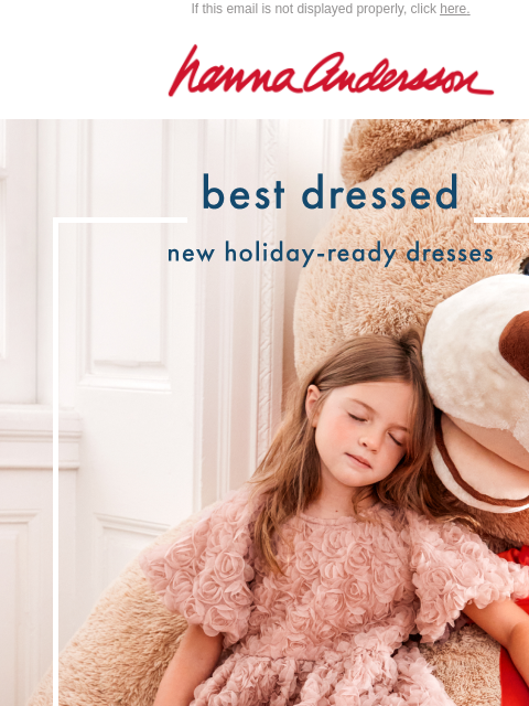 hannaandersson newsletter: 'Tis The Season To Dress Up!✨