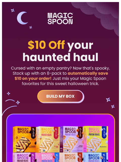 magicspoon newsletter: Pantry looking spooky? π» Stock up for $10 off