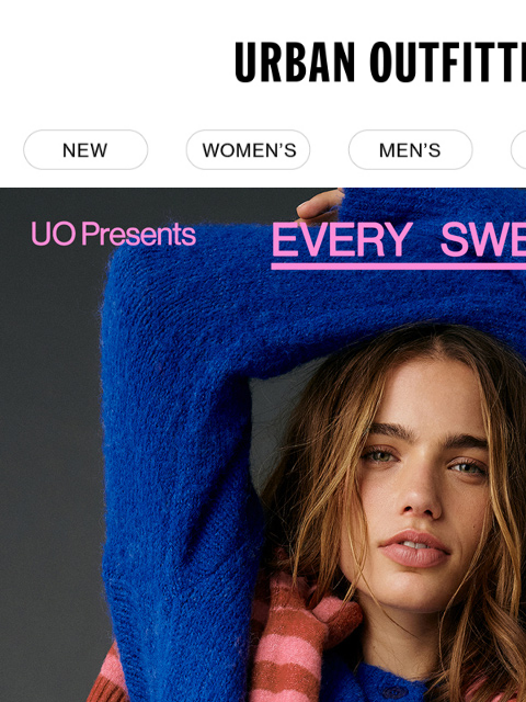 urbanoutfitters newsletter: these sweaters are everything